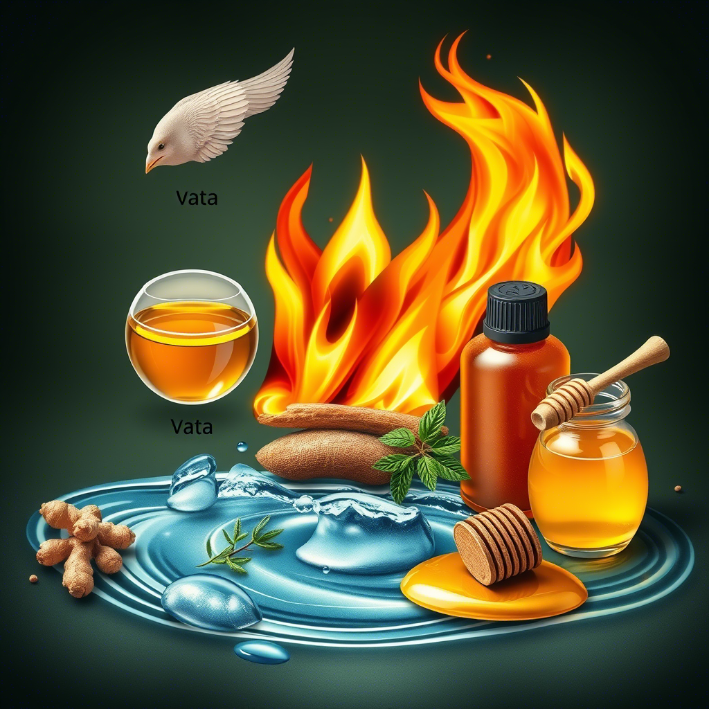 Ayurvedic dosha symbols