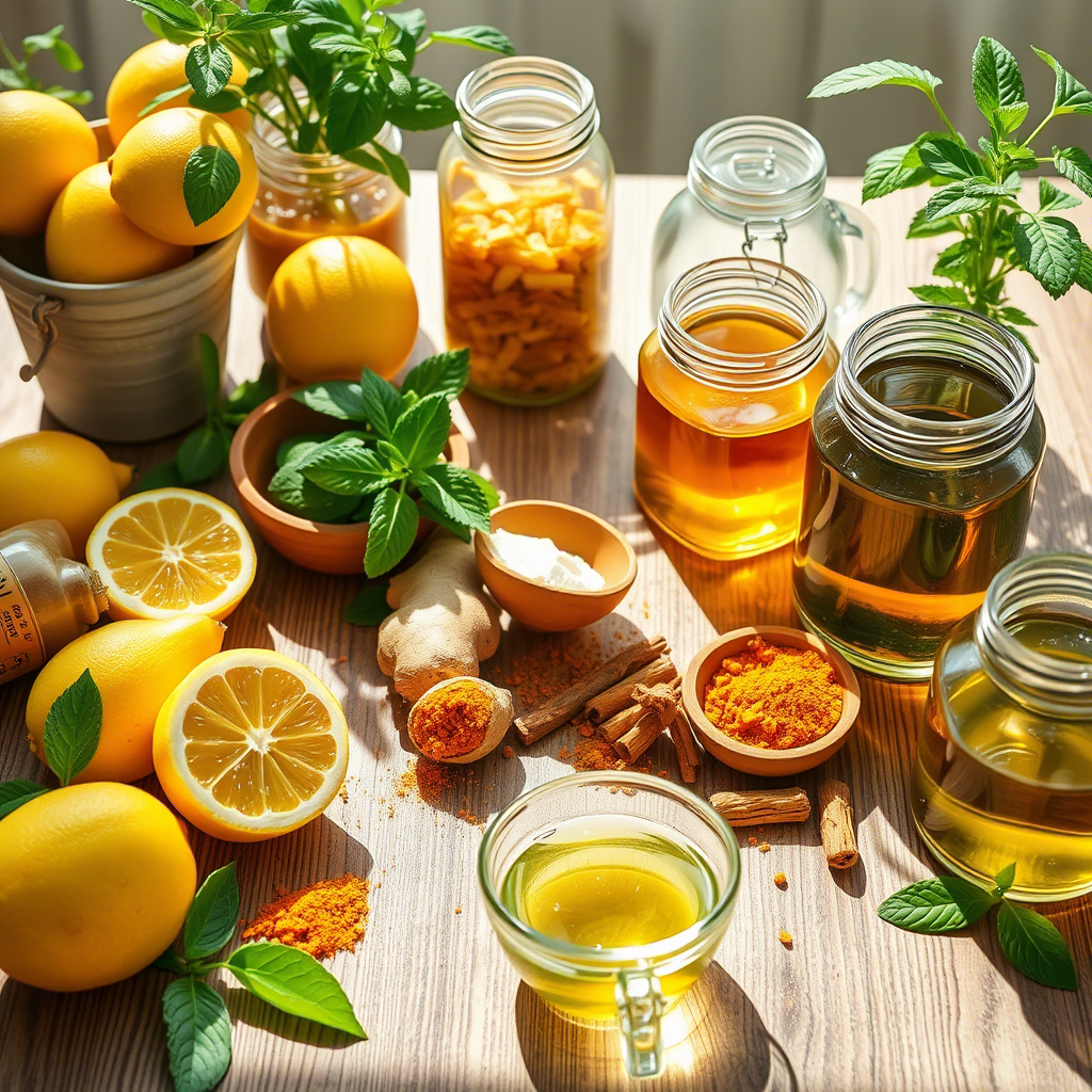 Detox ingredients and tools