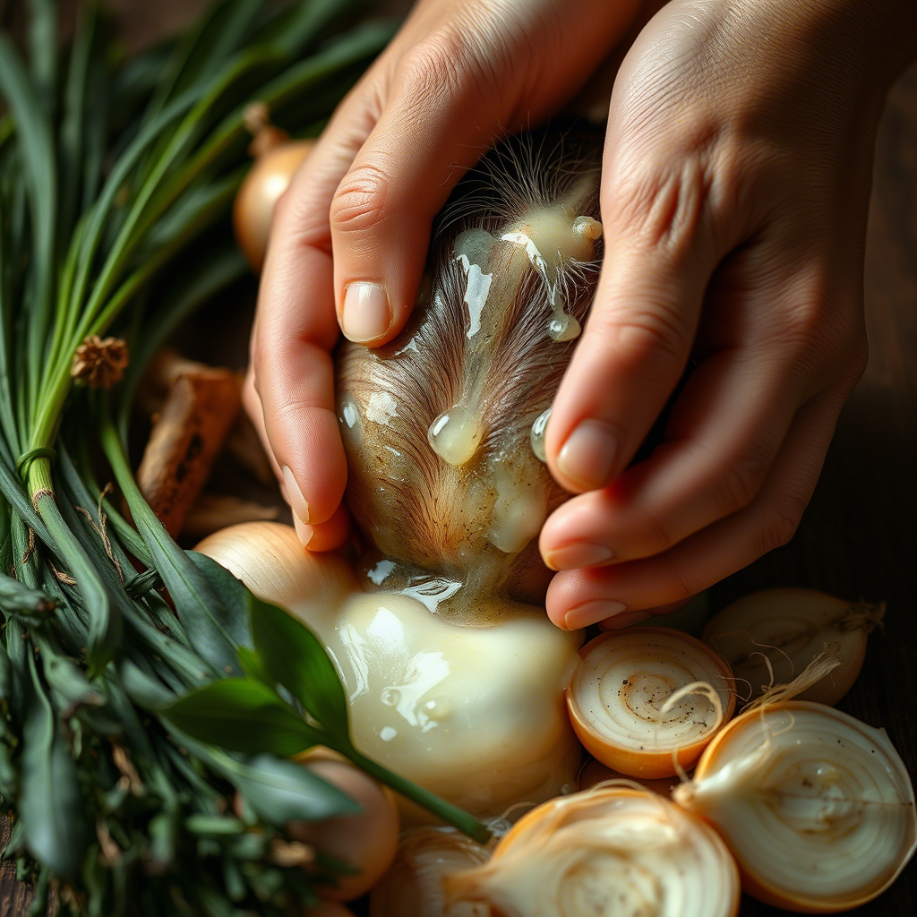 Onion Juice Hair Treatment